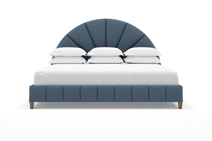 Angled Huxley Bed Frame in Steel#color_steel