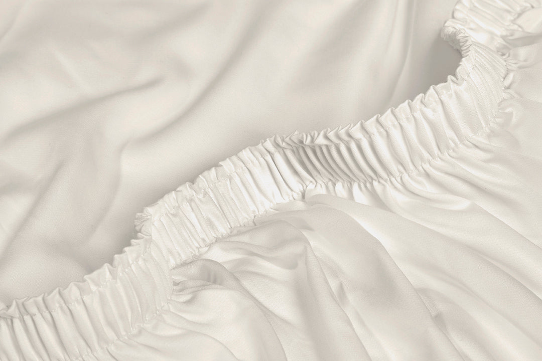 Ivory Alaskan King Cotton Sheet Set Detail#color_ivory