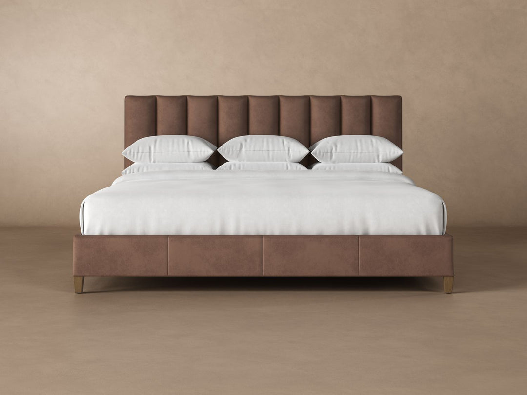 Kenai Leather Bed Frame in Espresso#color_espresso