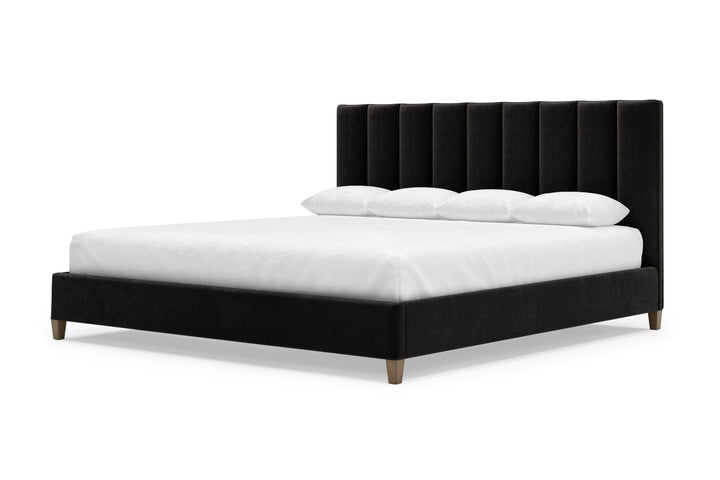 Angled Kenai Bed Frame in Ebony#color_ebony