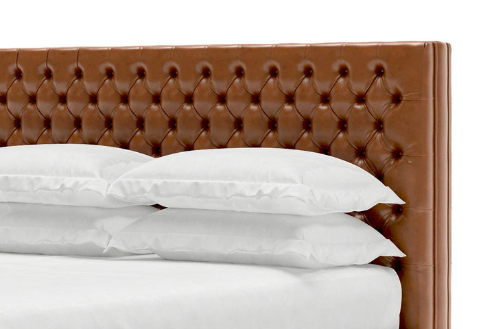 Kincaid Leather Bed Frame in cognac#color_cognac