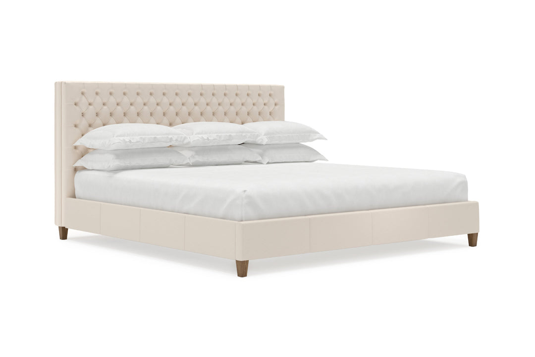 Kincaid Leather Bed Frame in arctic#color_arctic