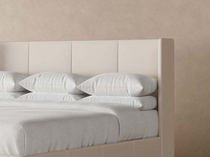 Kodiak Leather Bed in Arctic #color_arctic
