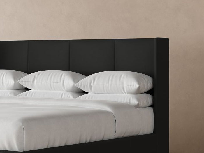 Kodiak Leather Bed in Jet #color_jet