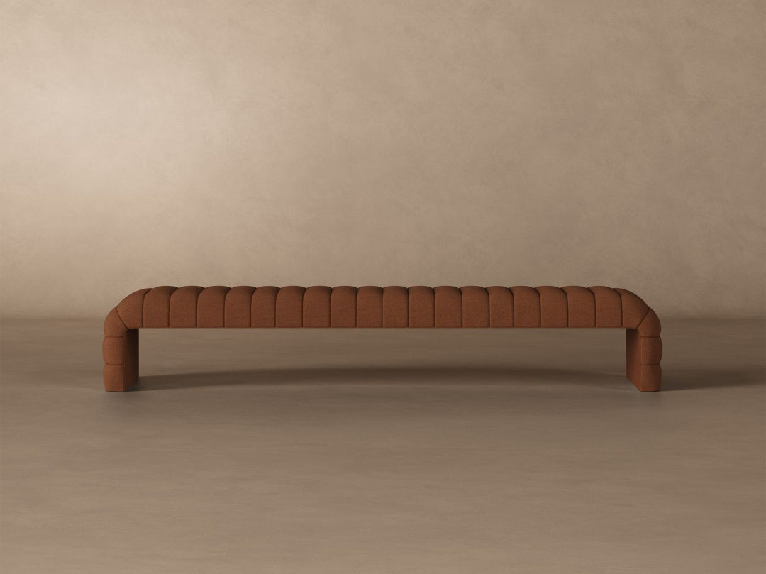 Louis Channel Bench in Clay#color_clay
