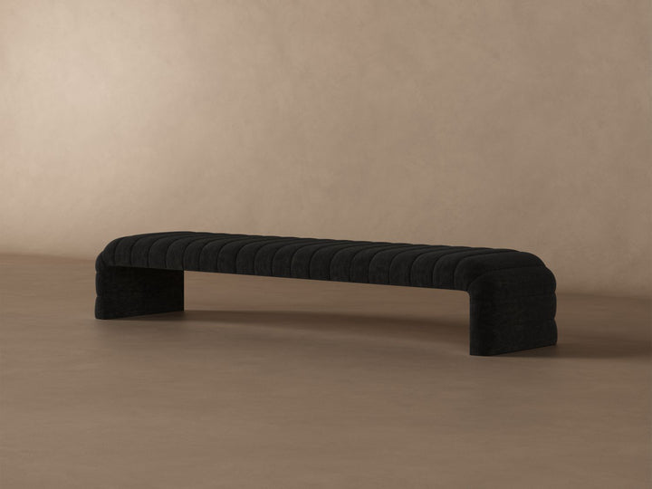 Louis Channel Bench in Ebony#color_onyx