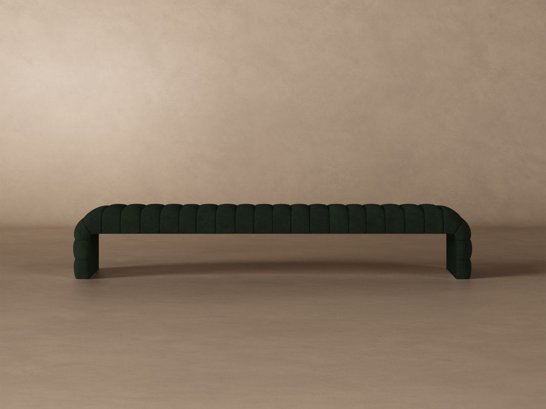 Louis Channel Bench in Emerald#color_emerald