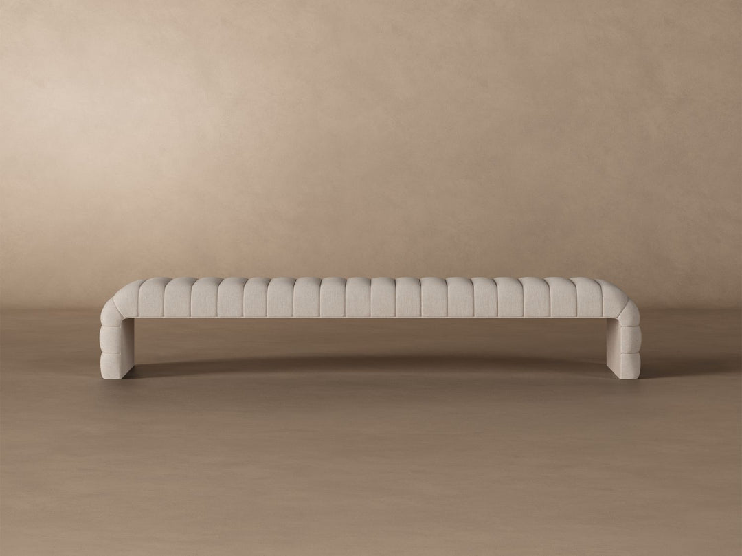 Louis Channel Bench in Oatmeal#color_oatmeal