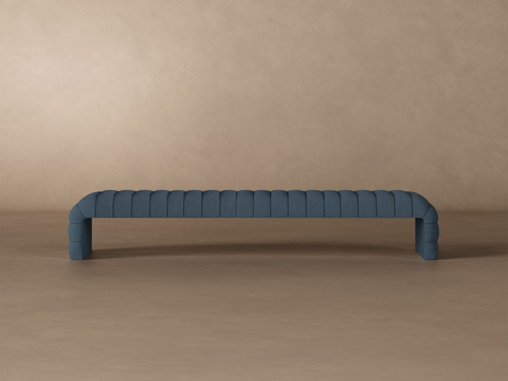 Louis Channel Bench in Steel#color_steel