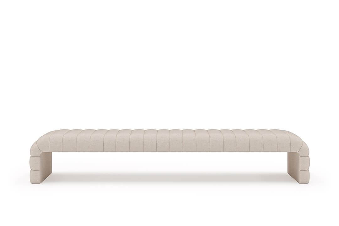 Louis Channel Bench in Oatmeal#color_oatmeal