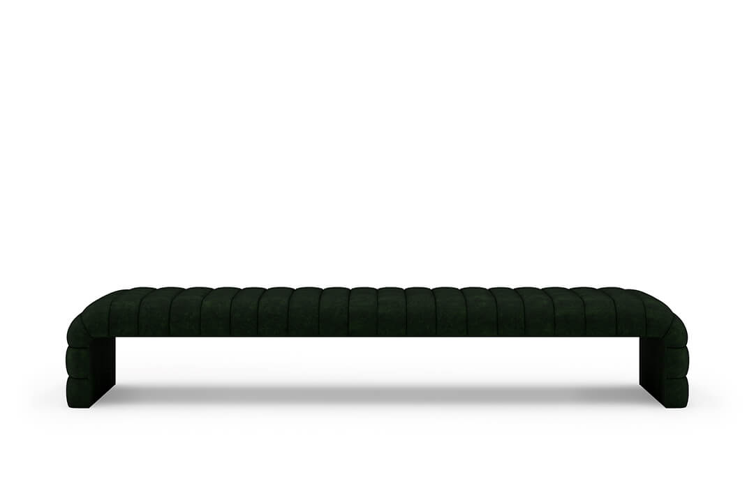 Louis Channel Bench in Emerald#color_emerald