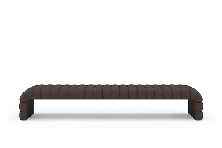 Louis Channel Bench in Bark#color_bark