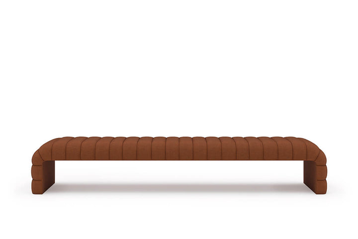 Louis Channel Bench in Clay#color_clay