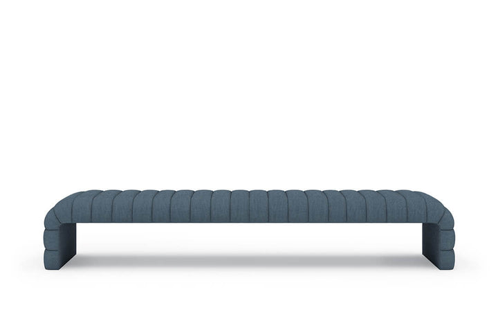 Louis Channel Bench in Steel#color_steel