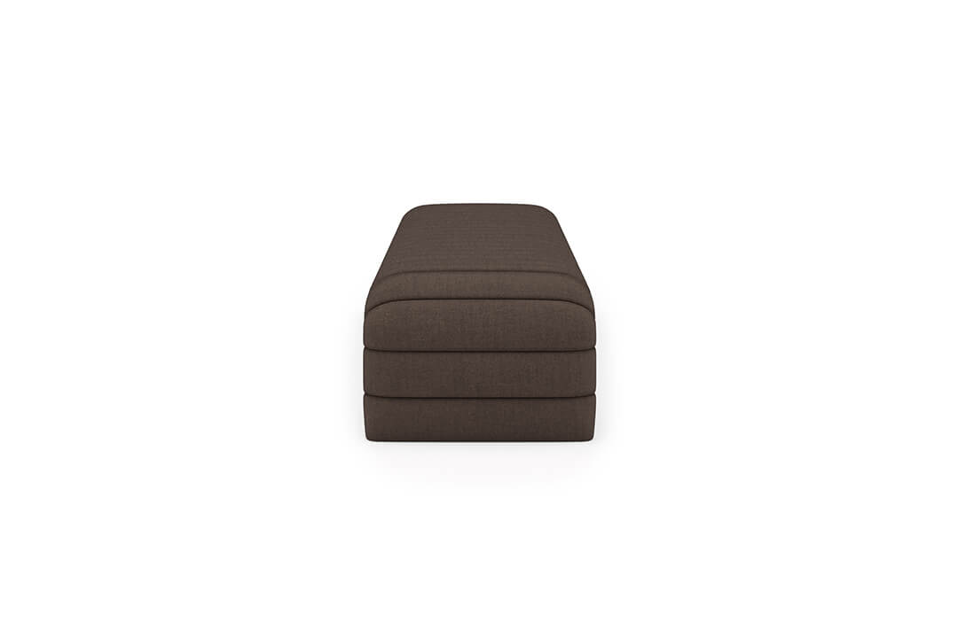 Louis Channel Bench in Bark#color_bark