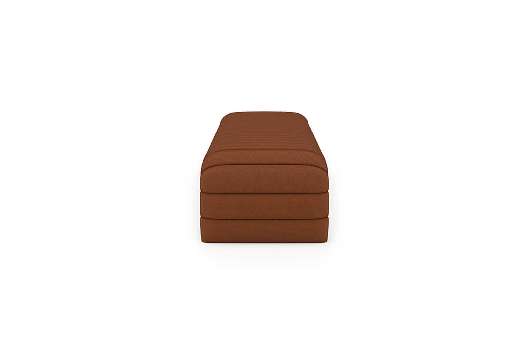 Louis Channel Bench in Clay#color_clay