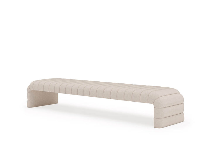 Louis Channel Bench in Oatmeal#color_oatmeal