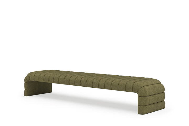 Louis Channel Bench in Moss#color_moss