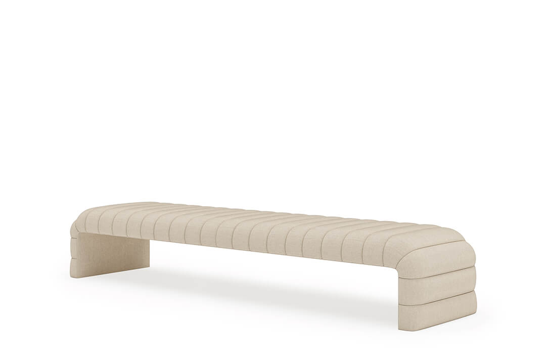 Louis Channel Bench in Flax#color_flax