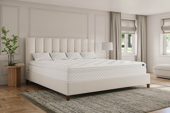 Angled View of Alaskan King Luxe Mattress