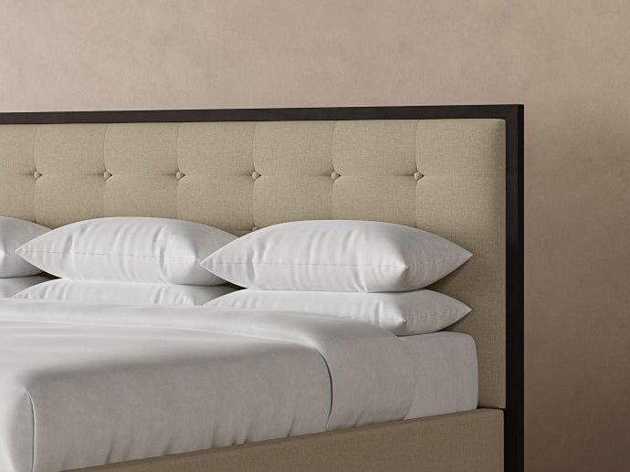 Marlow Bed Frame in buff#color_buff-chestnut