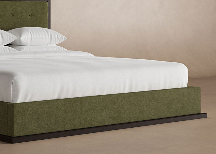 Marlow Bed Frame in Moss#color_moss-chestnut