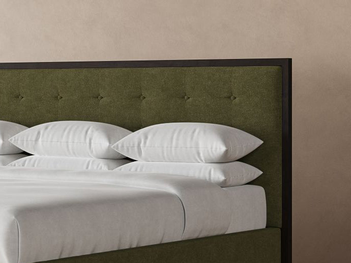 Marlow Bed Frame in Moss#color_moss-chestnut