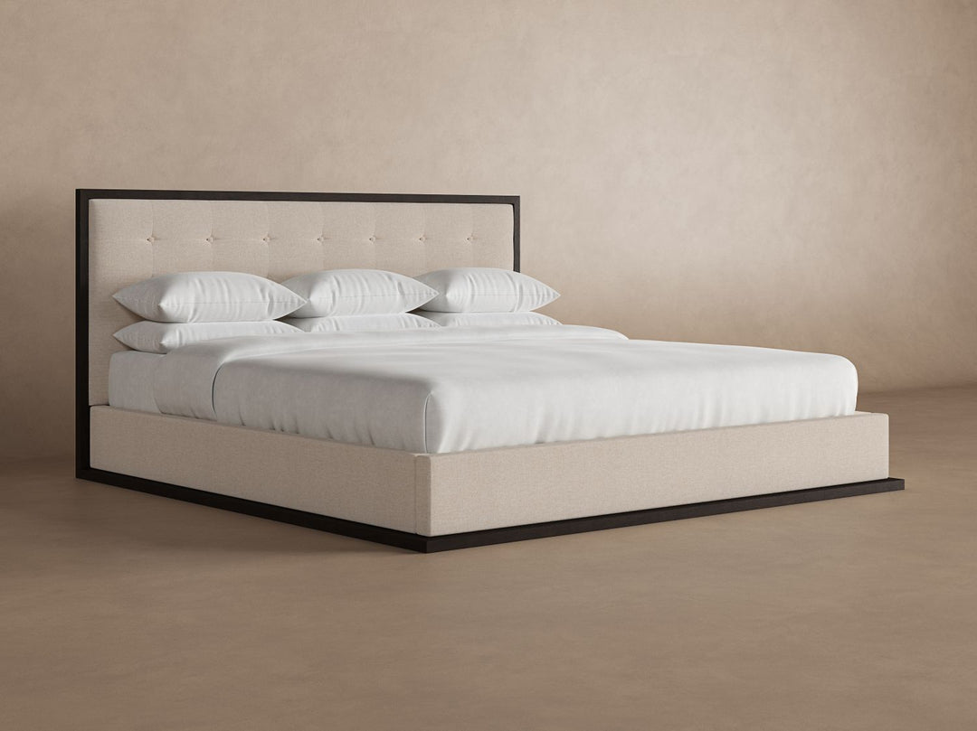 Marlow Bed Frame in Oatmeal#color_oatmeal-chestnut