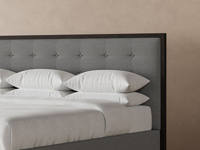 Marlow Bed Frame in Slate#color_slate-chestnut