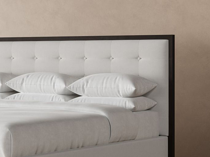 Marlow Bed Frame in Snow#color_snow-chestnut