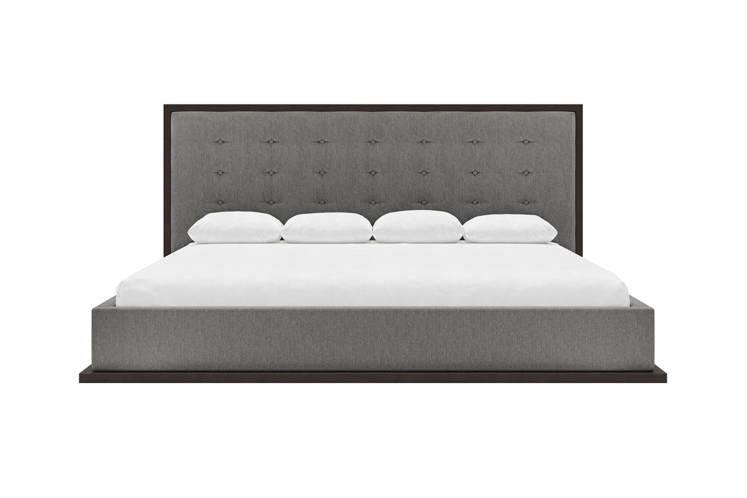Marlow Bed Frame in Slate#color_slate-chestnut