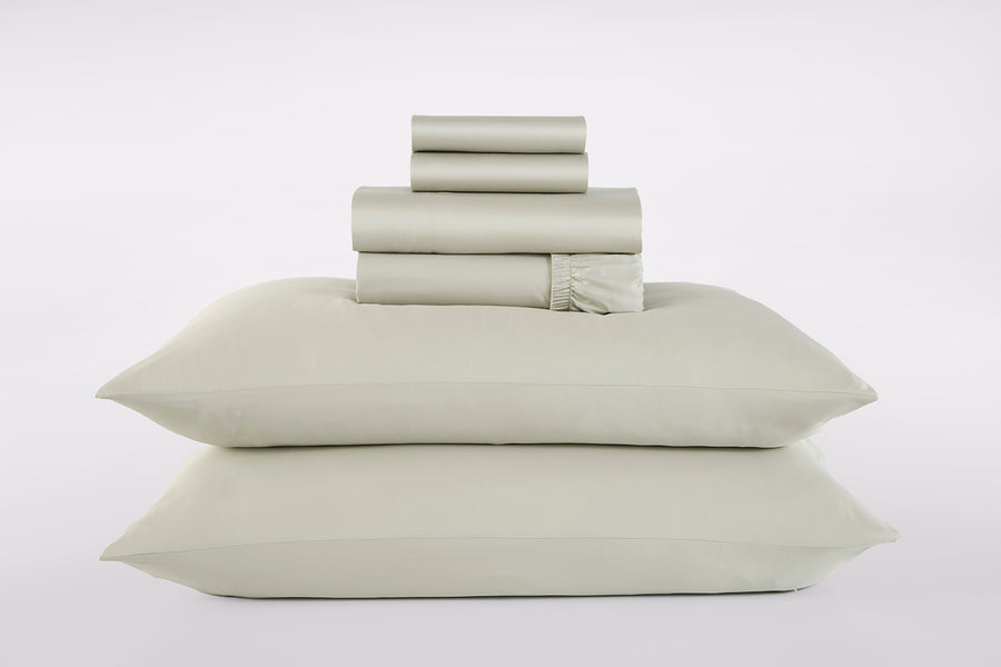 Pelican Alaskan King Bamboo Sheet Set#color_pelican