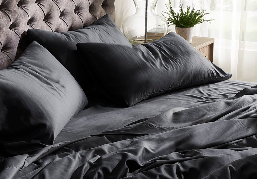 Midnight Alaskan King Cotton Sheet Set#color_midnight