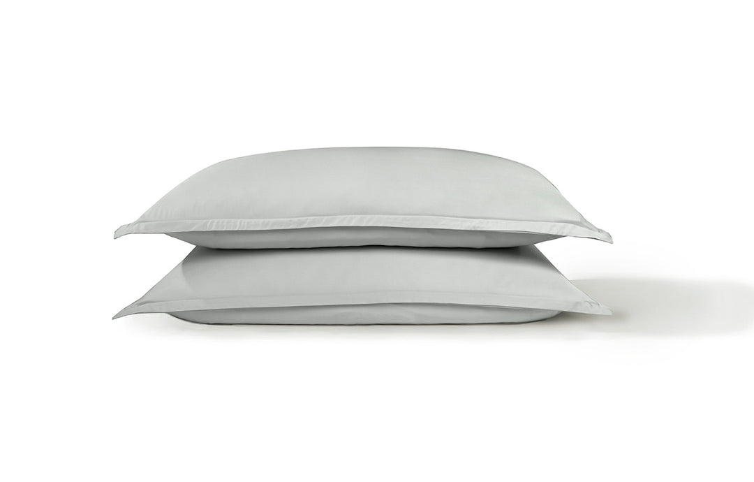 Silver sham pillow stack#color_silver