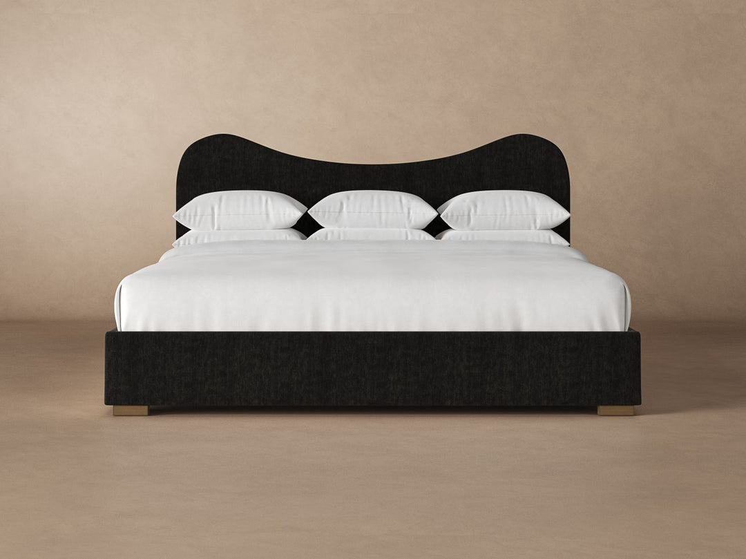 Celine Bed Frame in ebony#color_onyx