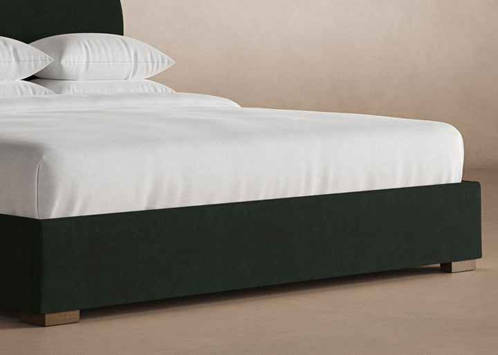 Wave Bed Frame in Emerald#color_emerald