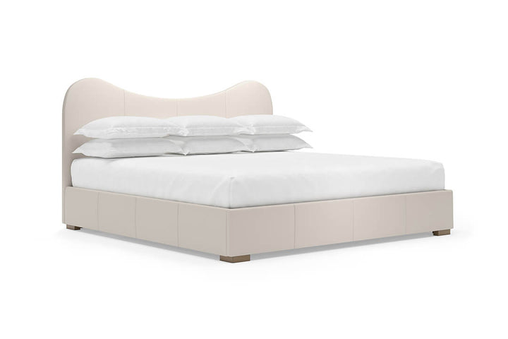 Wave Leather Bed in Arctic#color_arctic