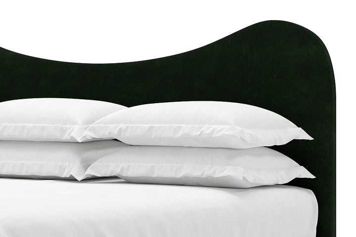 Celine Bed Frame in Emerald#color_emerald