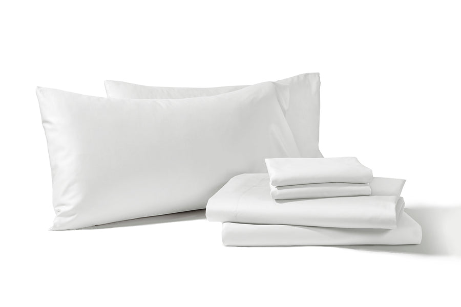 White Alaskan King Sheet Set#color_white