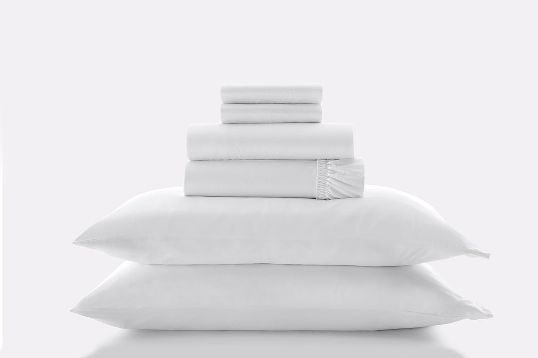 White Alaskan King Sheet Set#color_white