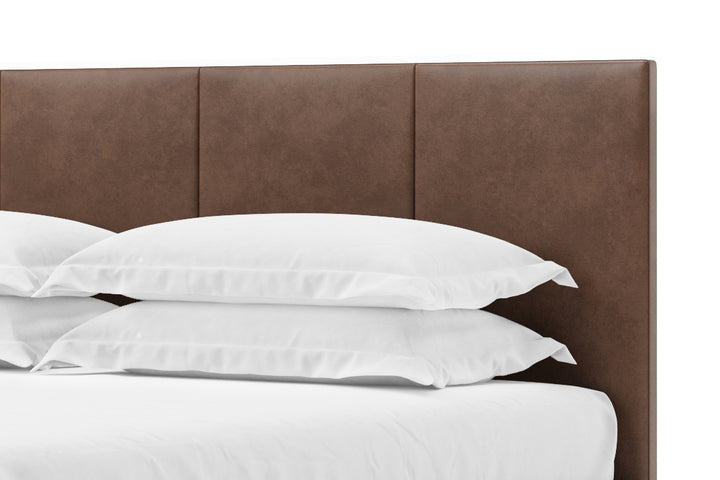 Zenith Leather Headboard in Espresso#color_espresso