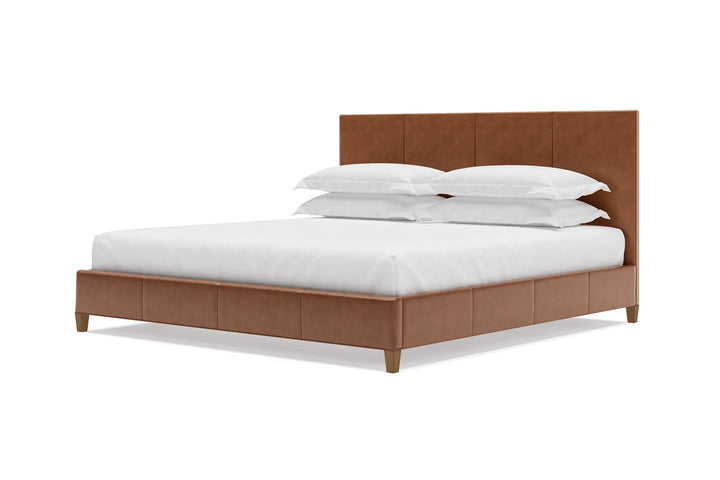 Zenith Bed Frame in Snow#color_cognac