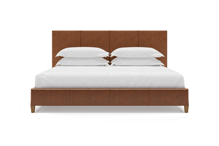 Zenith Bed Frame in Snow#color_cognac